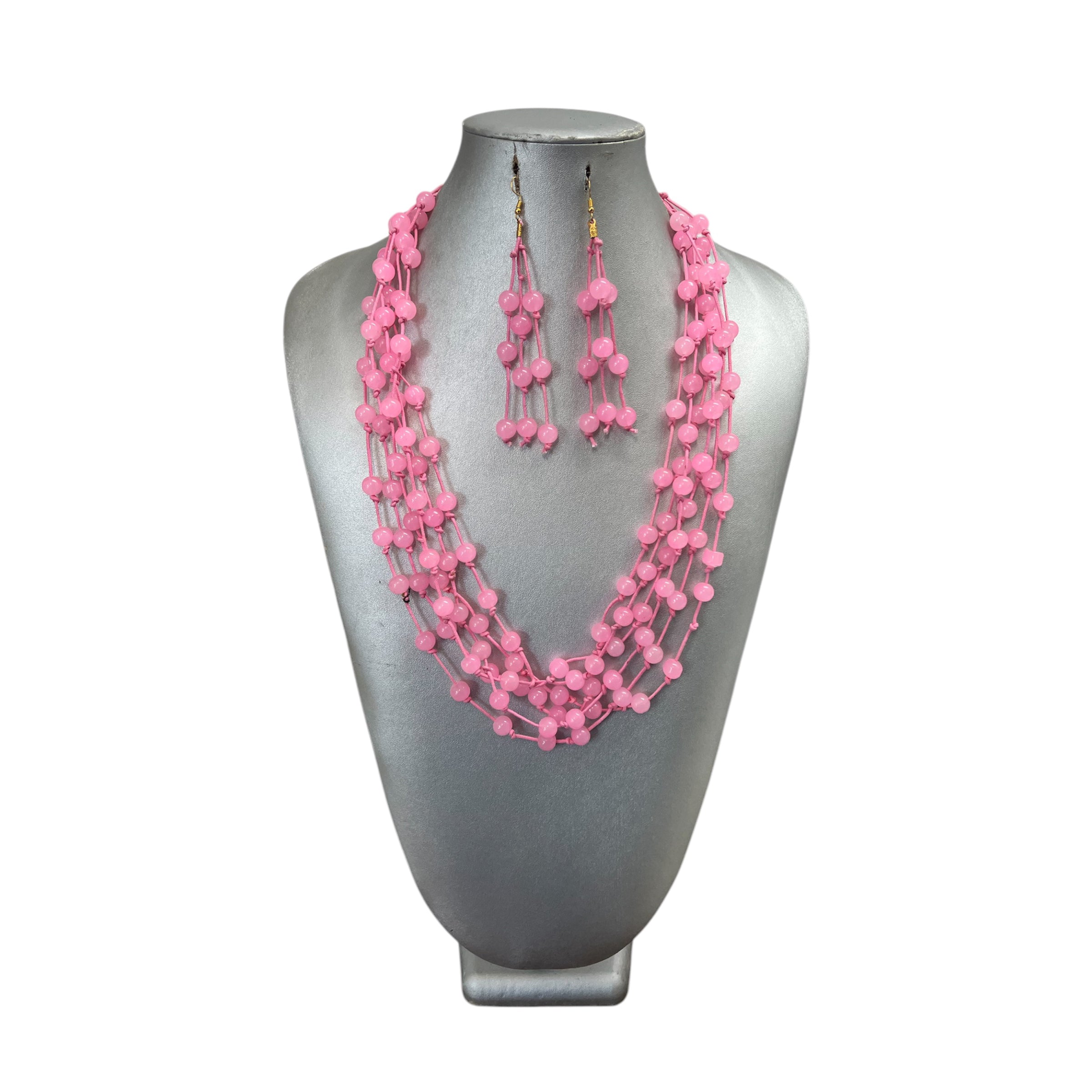 Women's Multi Strand Beaded Necklace Set