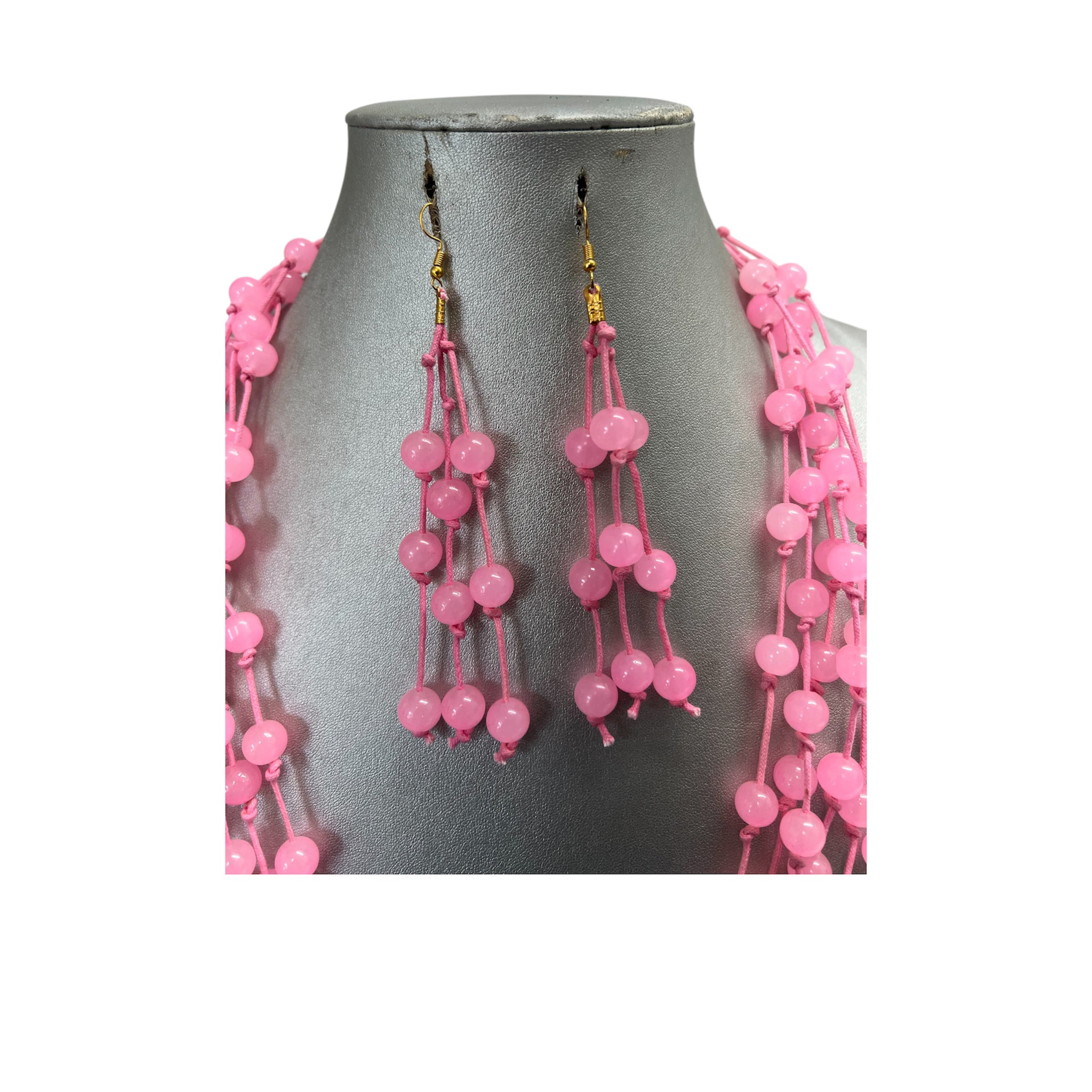 Women's Multi Strand Beaded Necklace Set