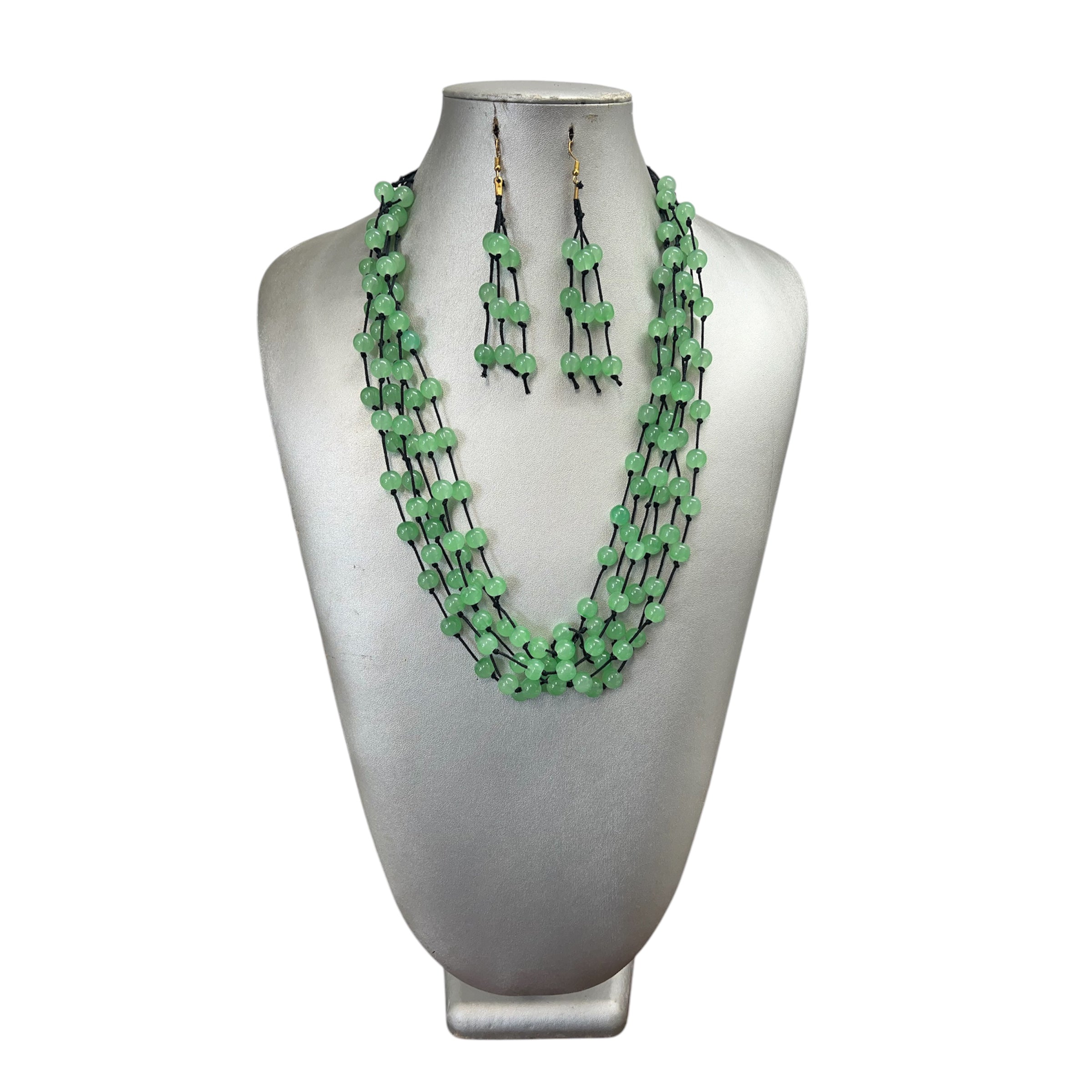 Women's Multi Strand Beaded Necklace Set