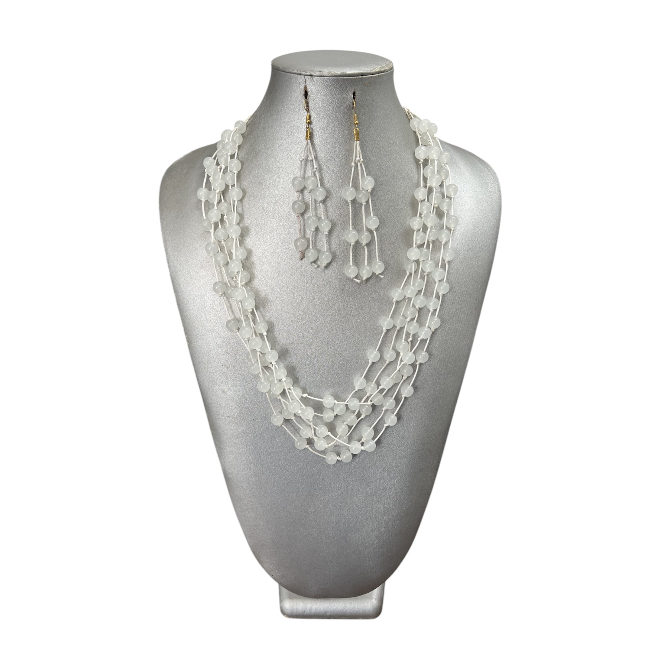 Women's Multi Strand Beaded Necklace Set