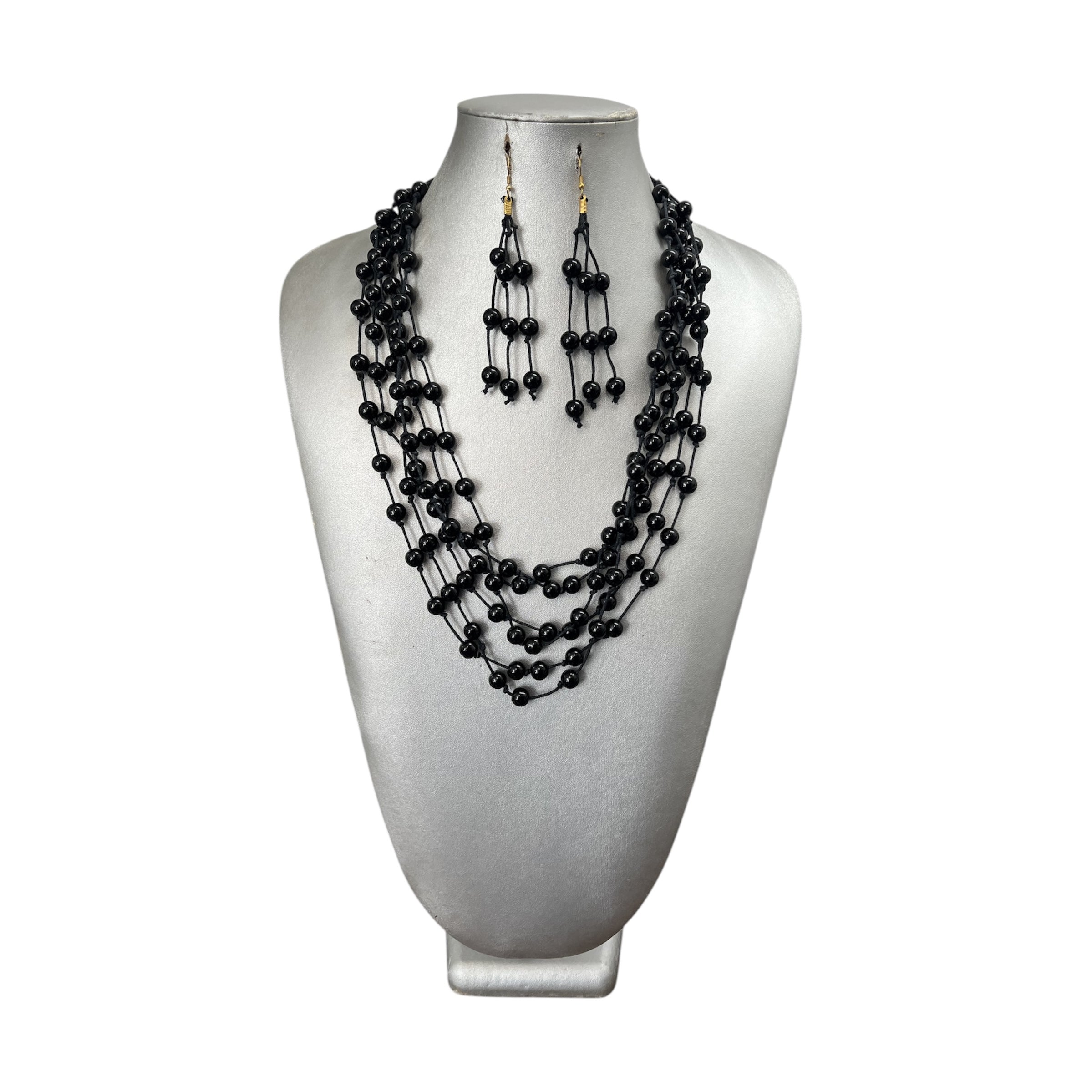 Women's Multi Strand Beaded Necklace Set