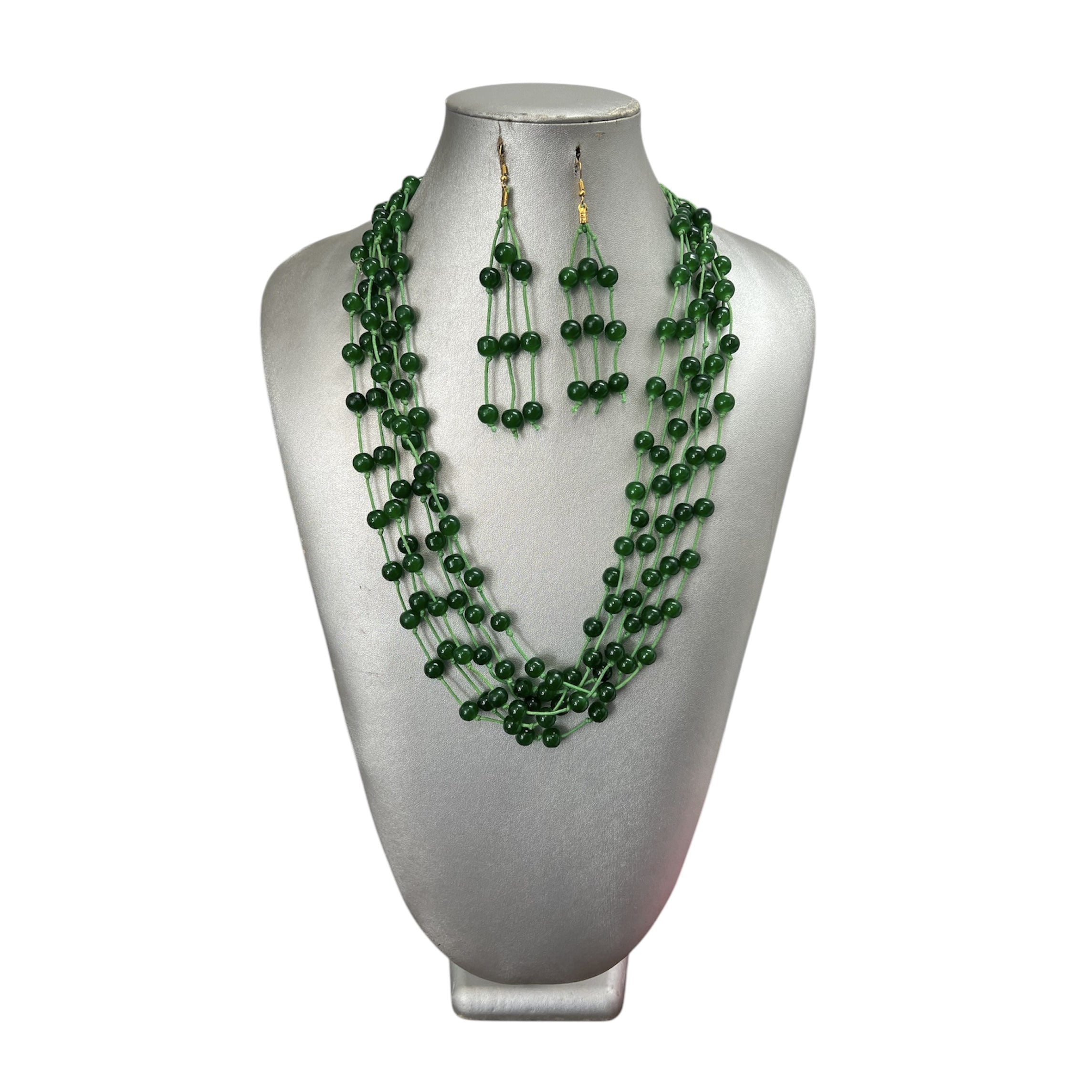 Women's Multi Strand Beaded Necklace Set