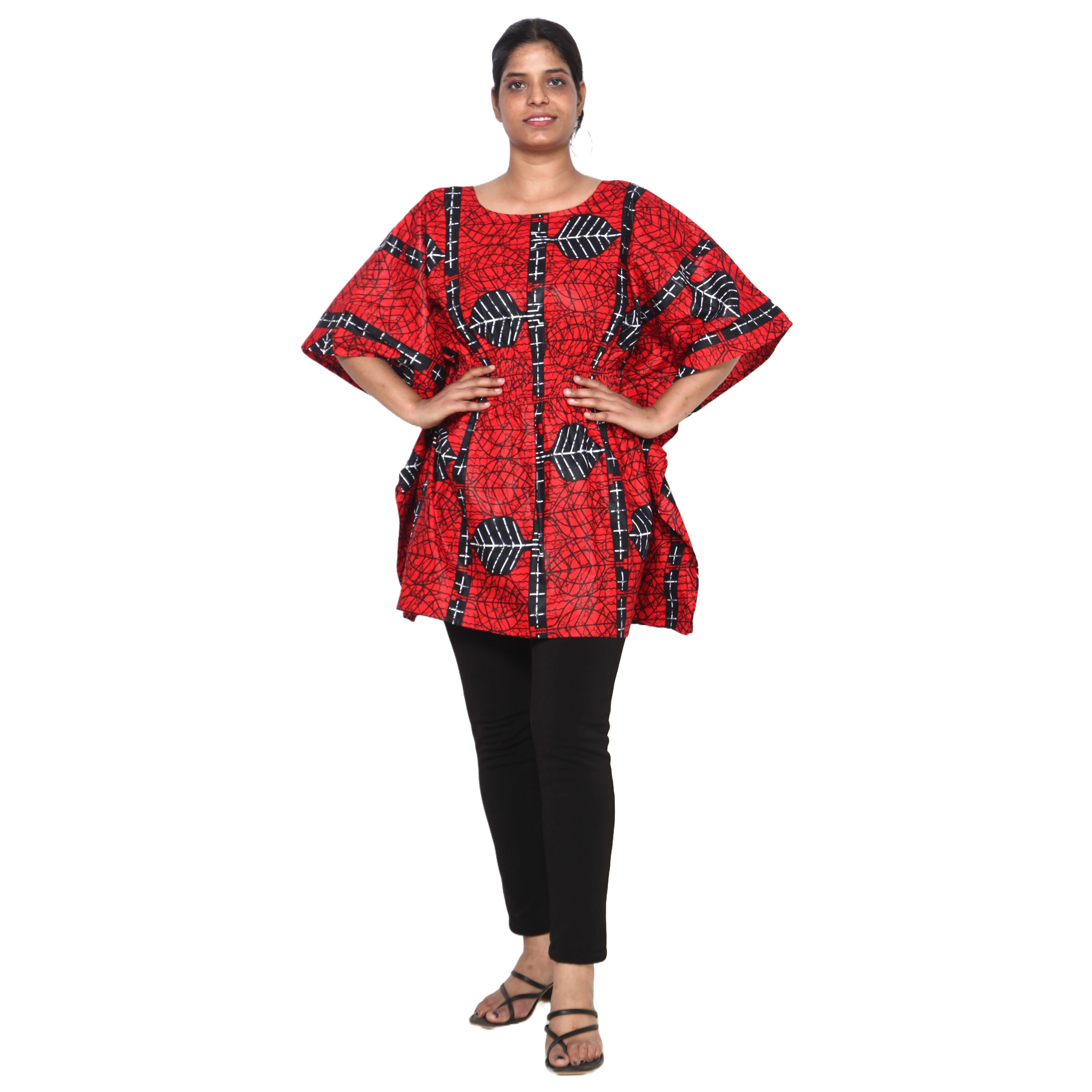 Women's Half Kaftan With Elastic Waist -- FI-P14