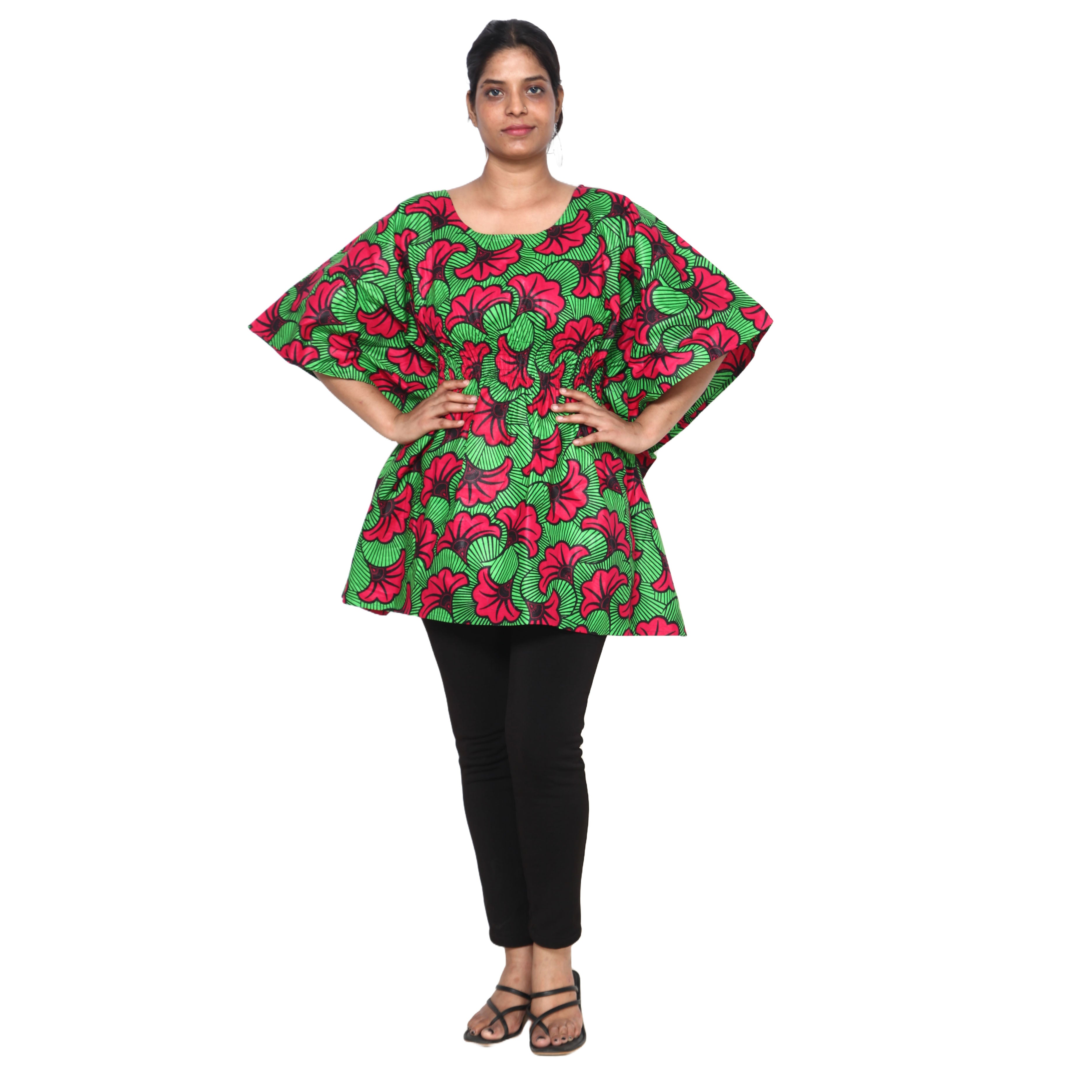 Women's Half Kaftan With Elastic Waist -- FI-P14