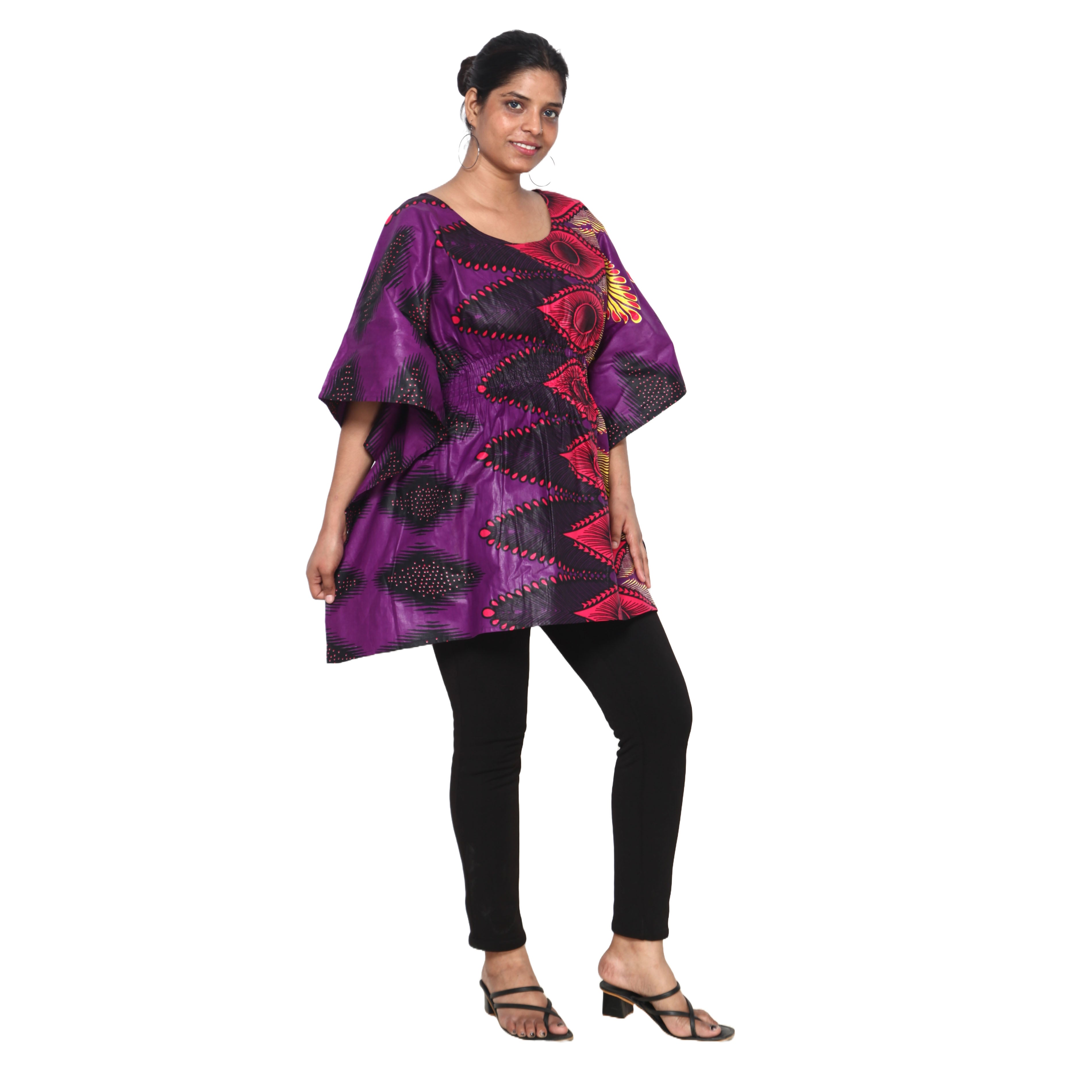 Women's Half Kaftan With Elastic Waist -- FI-P14