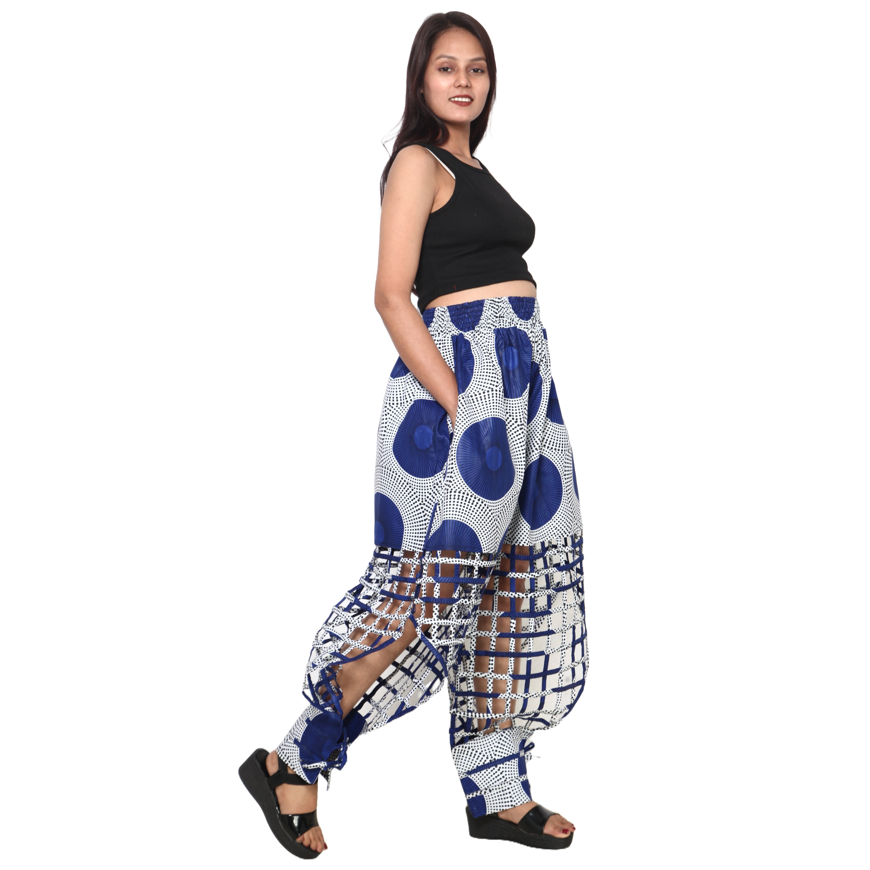 Women's Half Cage Jogger Pants -- FI-ST126