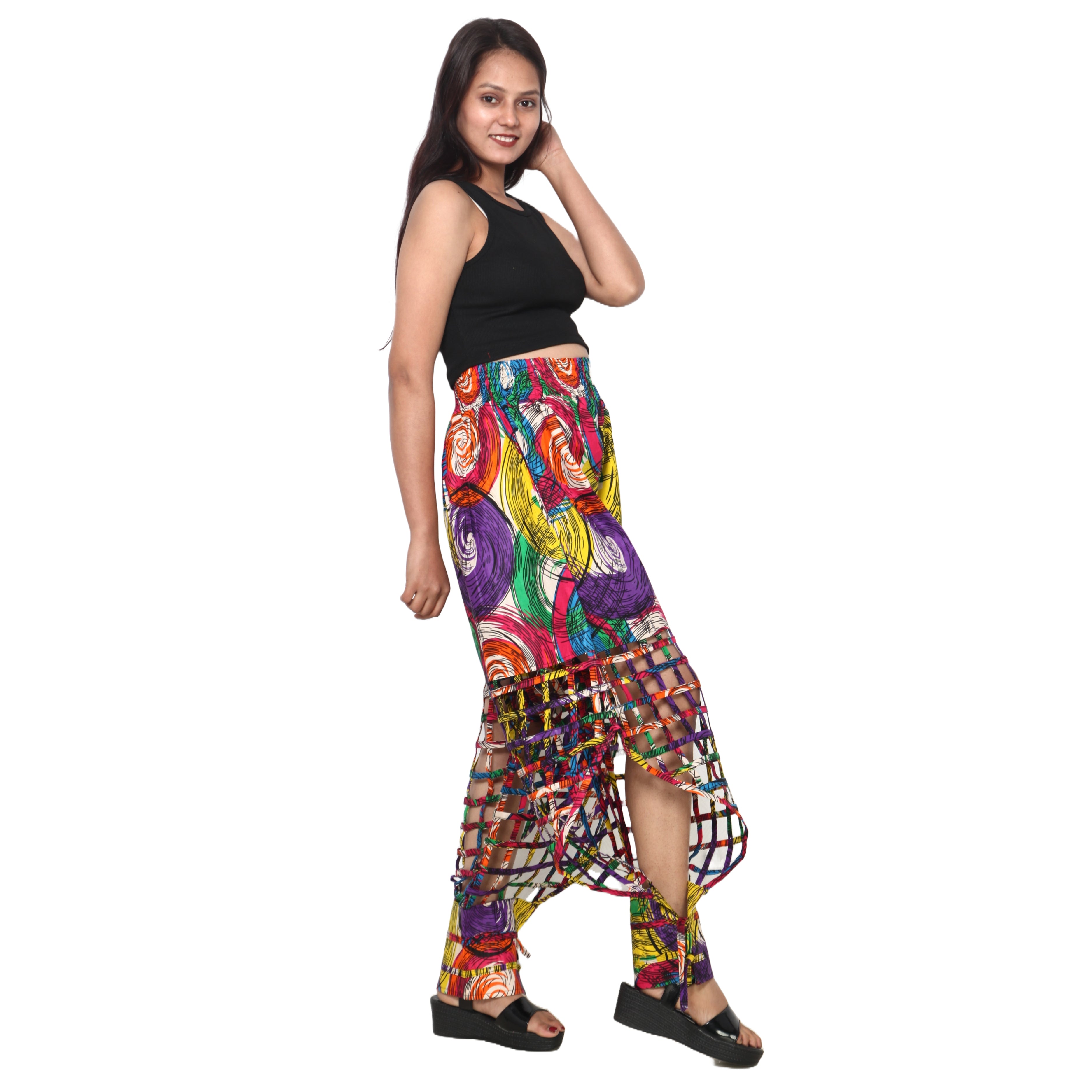 Women's Half Cage Jogger Pants -- FI-ST126