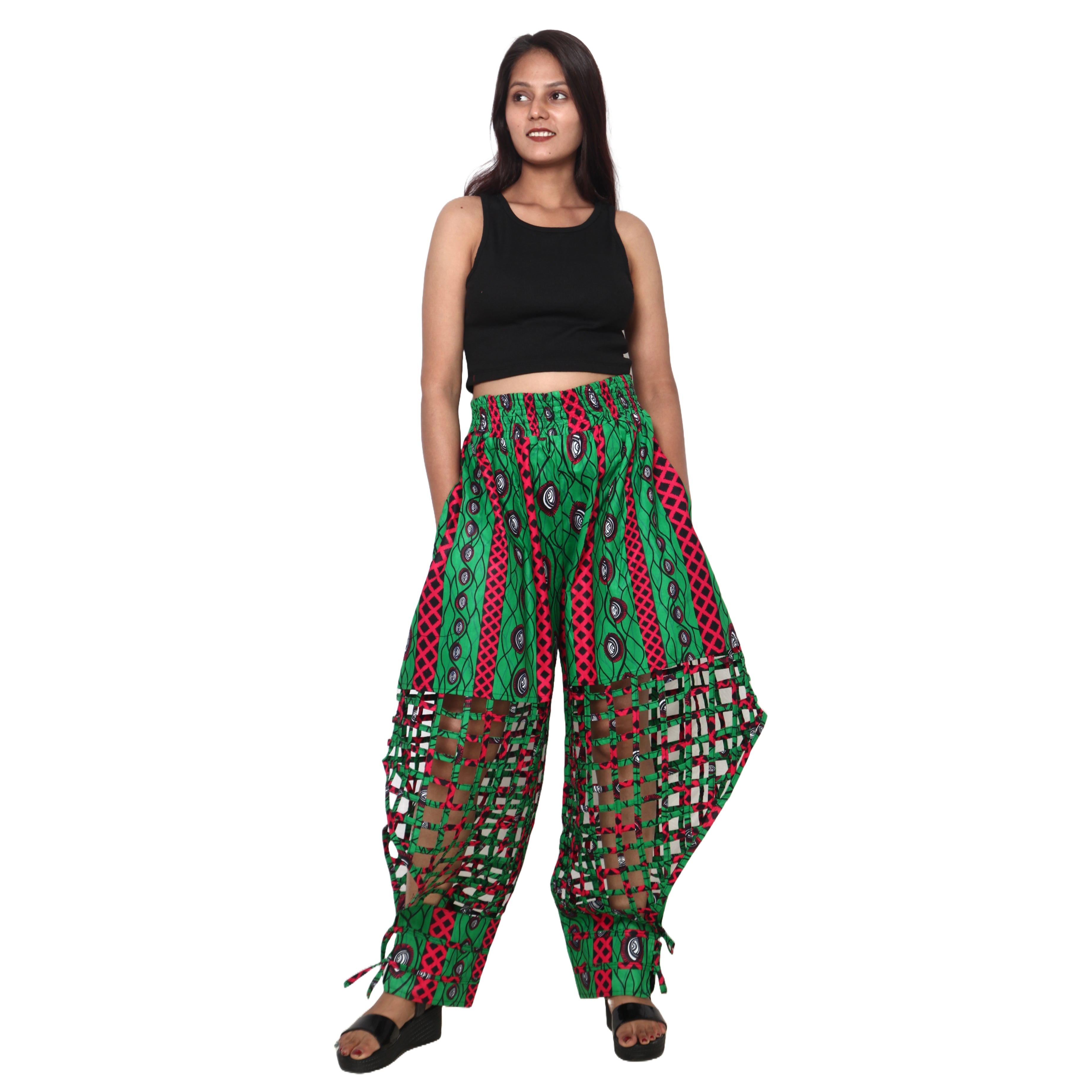 Women's Half Cage Jogger Pants -- FI-ST126