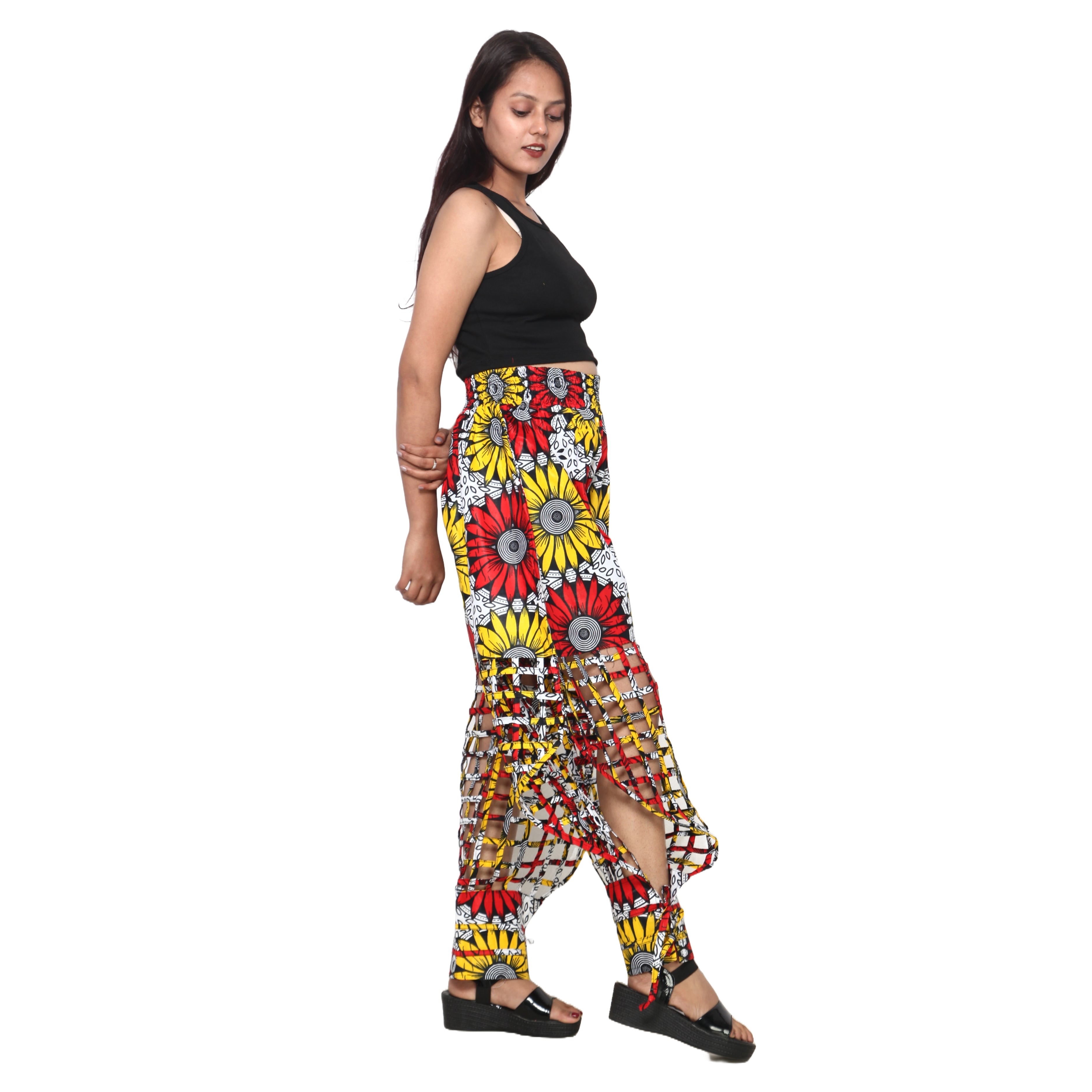 Women's Half Cage Jogger Pants -- FI-ST123