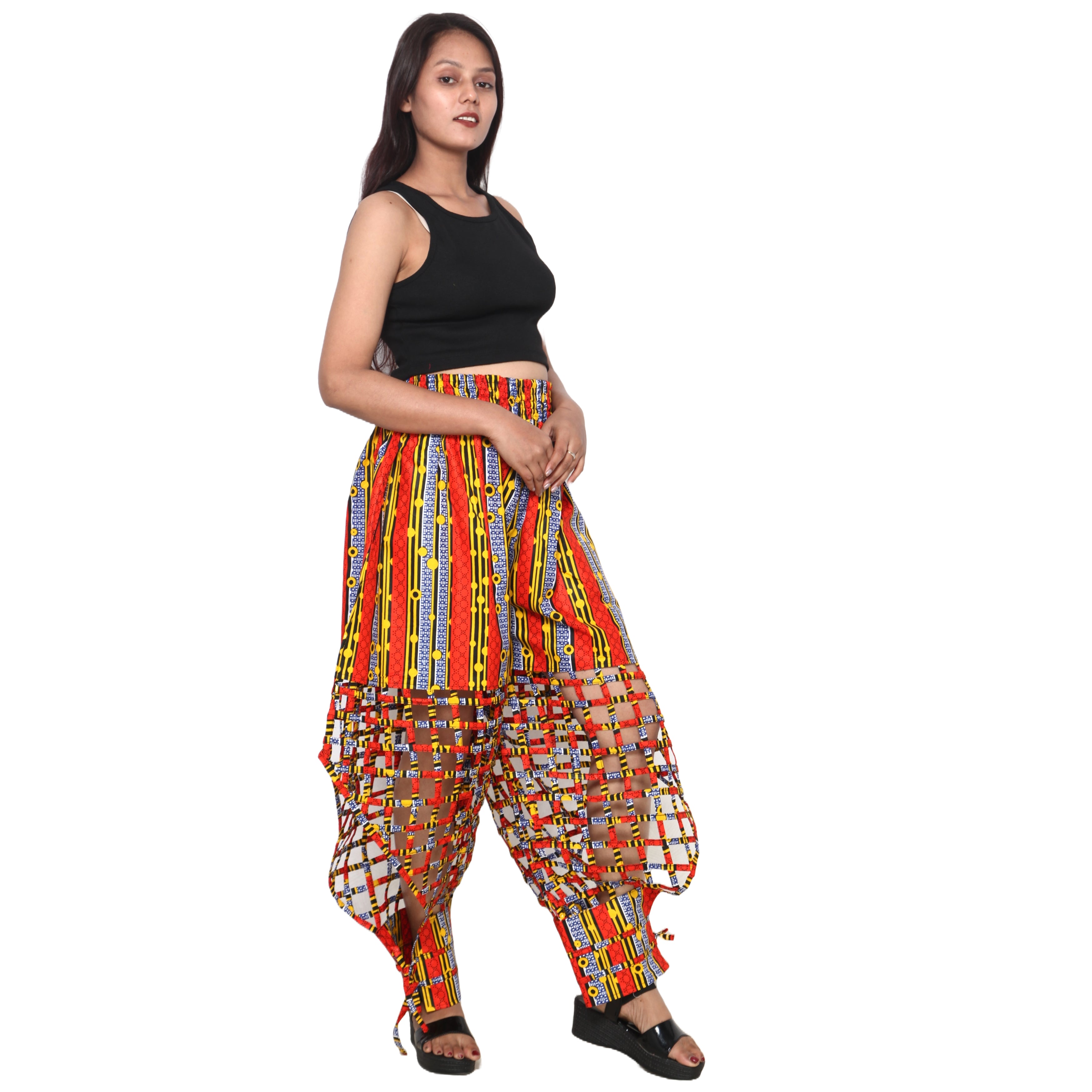 Women's Half Cage Jogger Pants -- FI-ST123