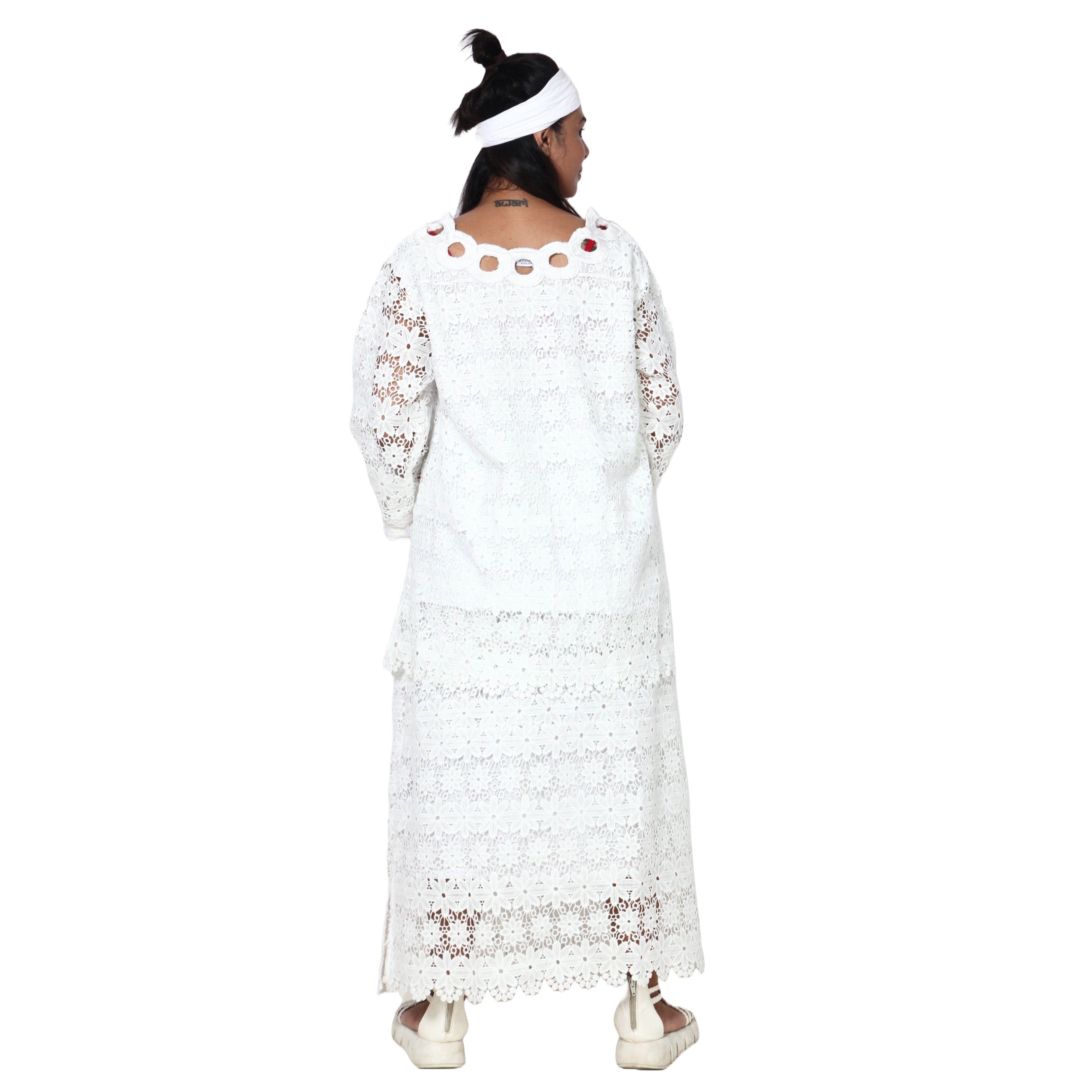 Women's Tunic Lace Skirt Set -- FI-1100