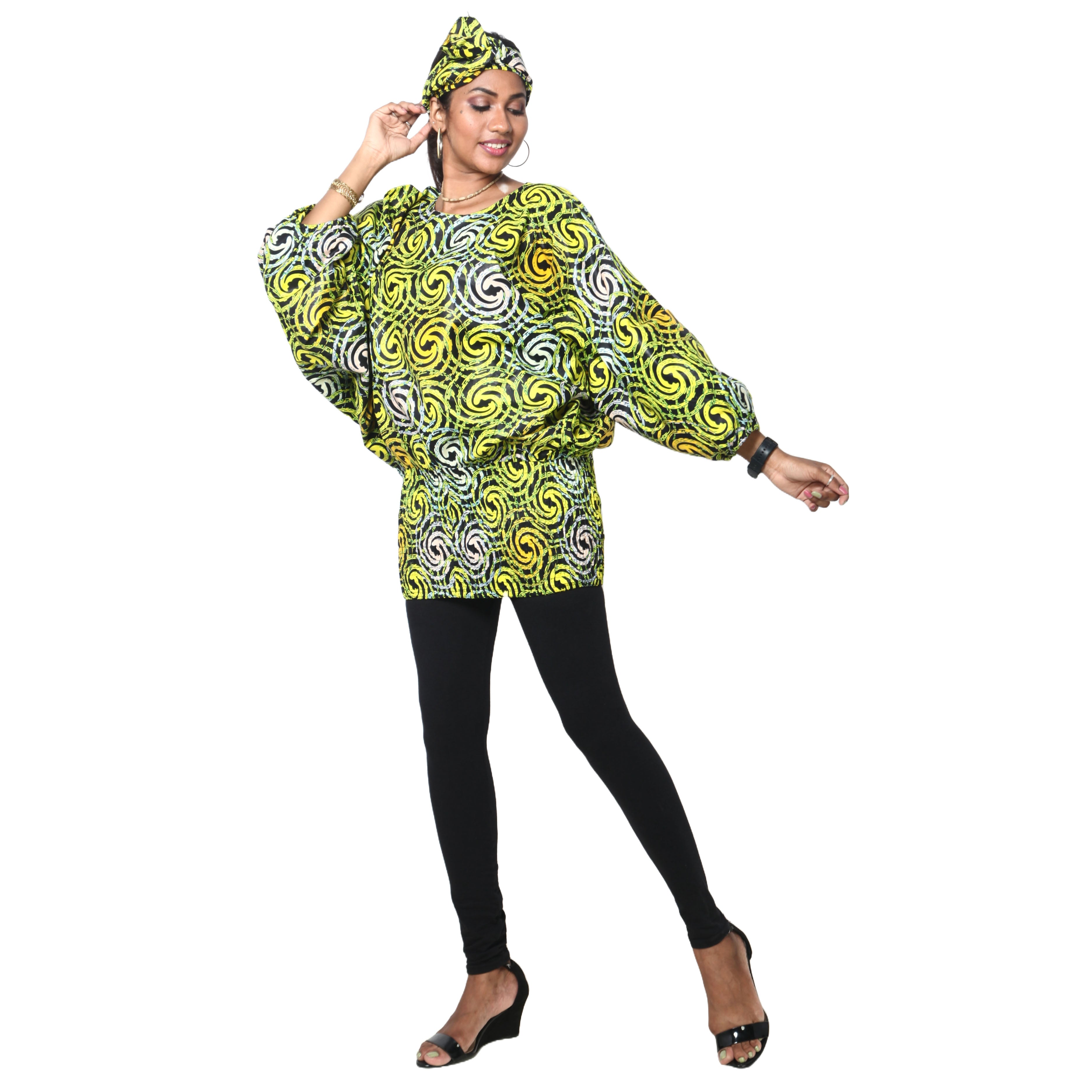 Women's Dolman Sleeve Tunic Top -- FI-26