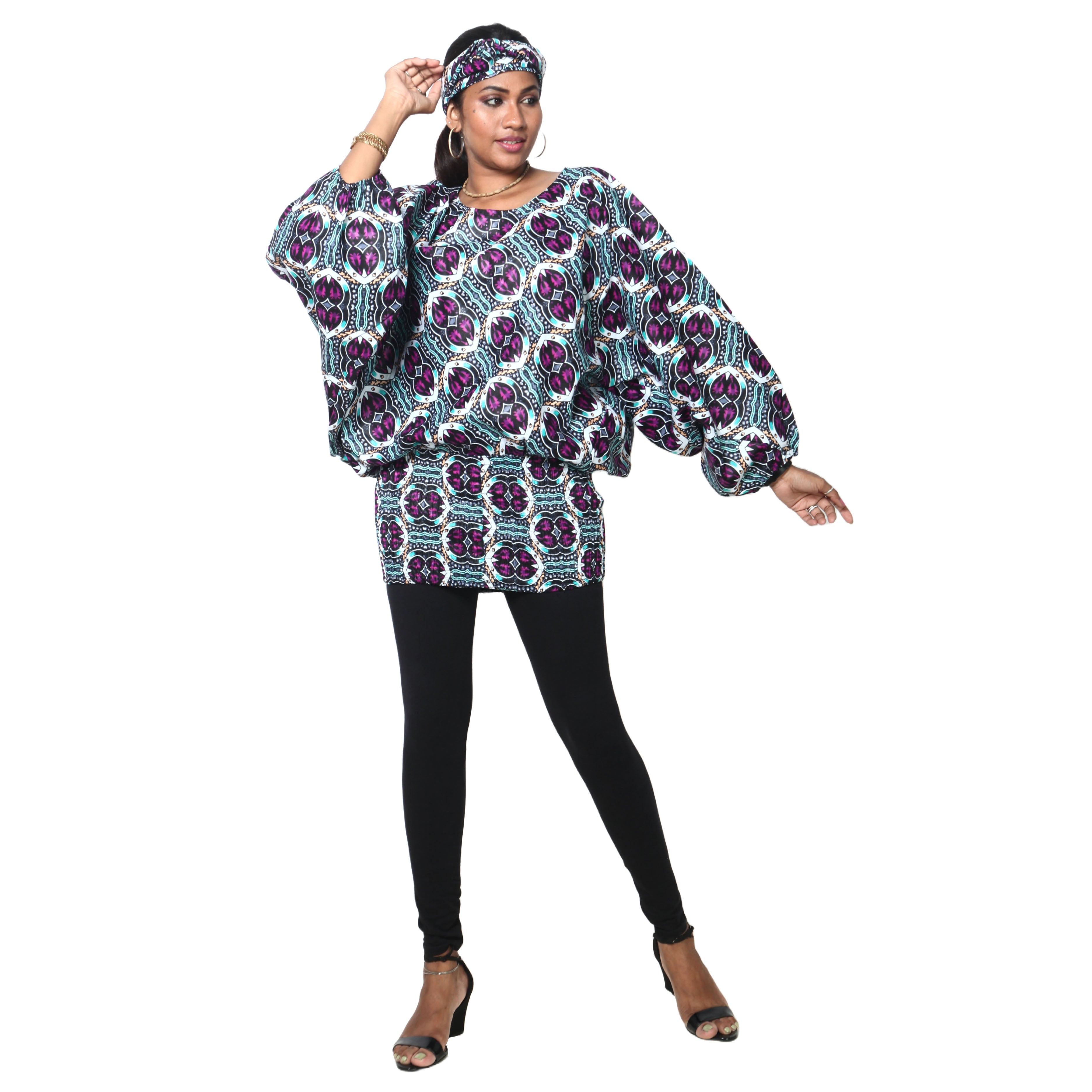 Women's Dolman Sleeve Tunic Top -- FI-26