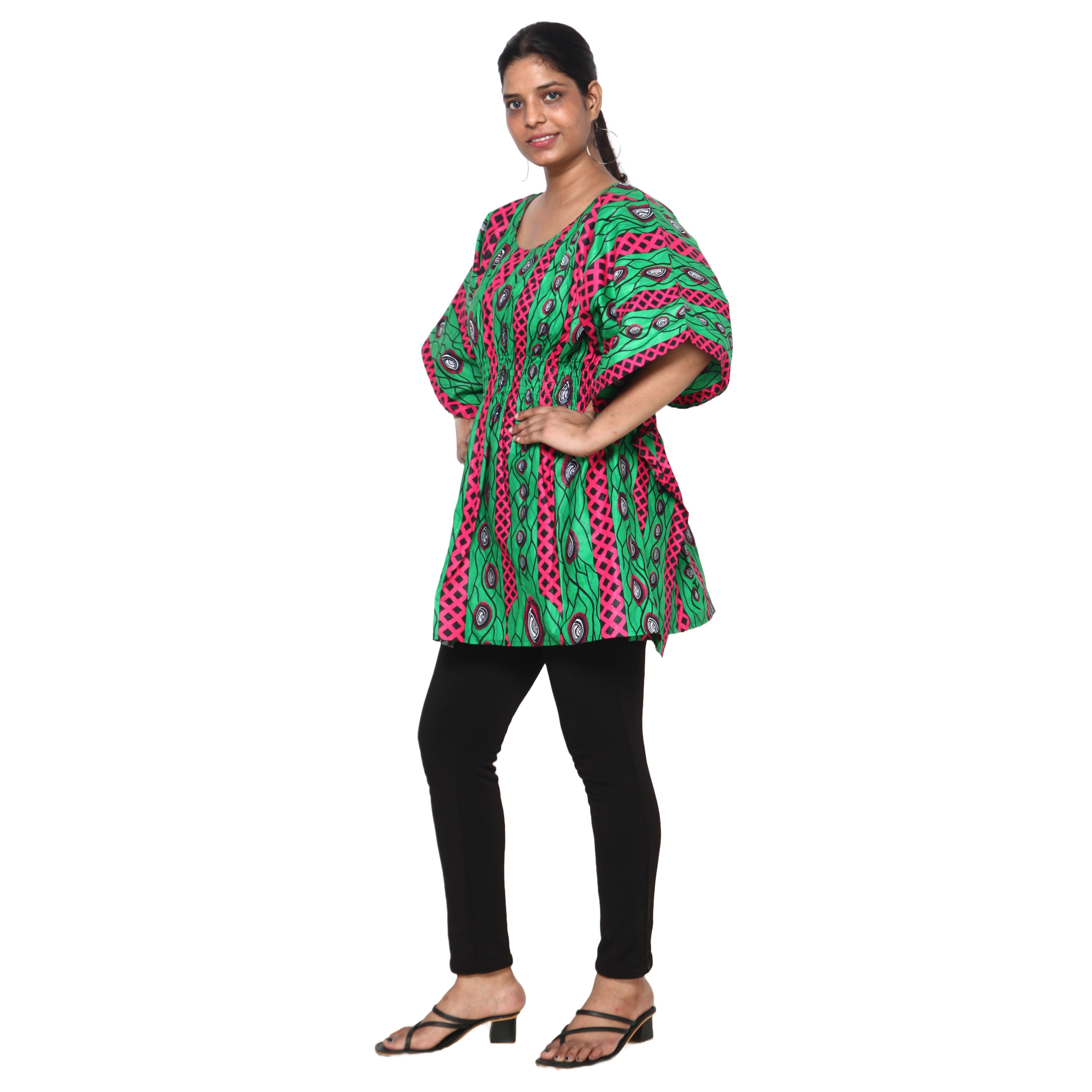 Women's Half Kaftan With Elastic Waist -- FI-P14