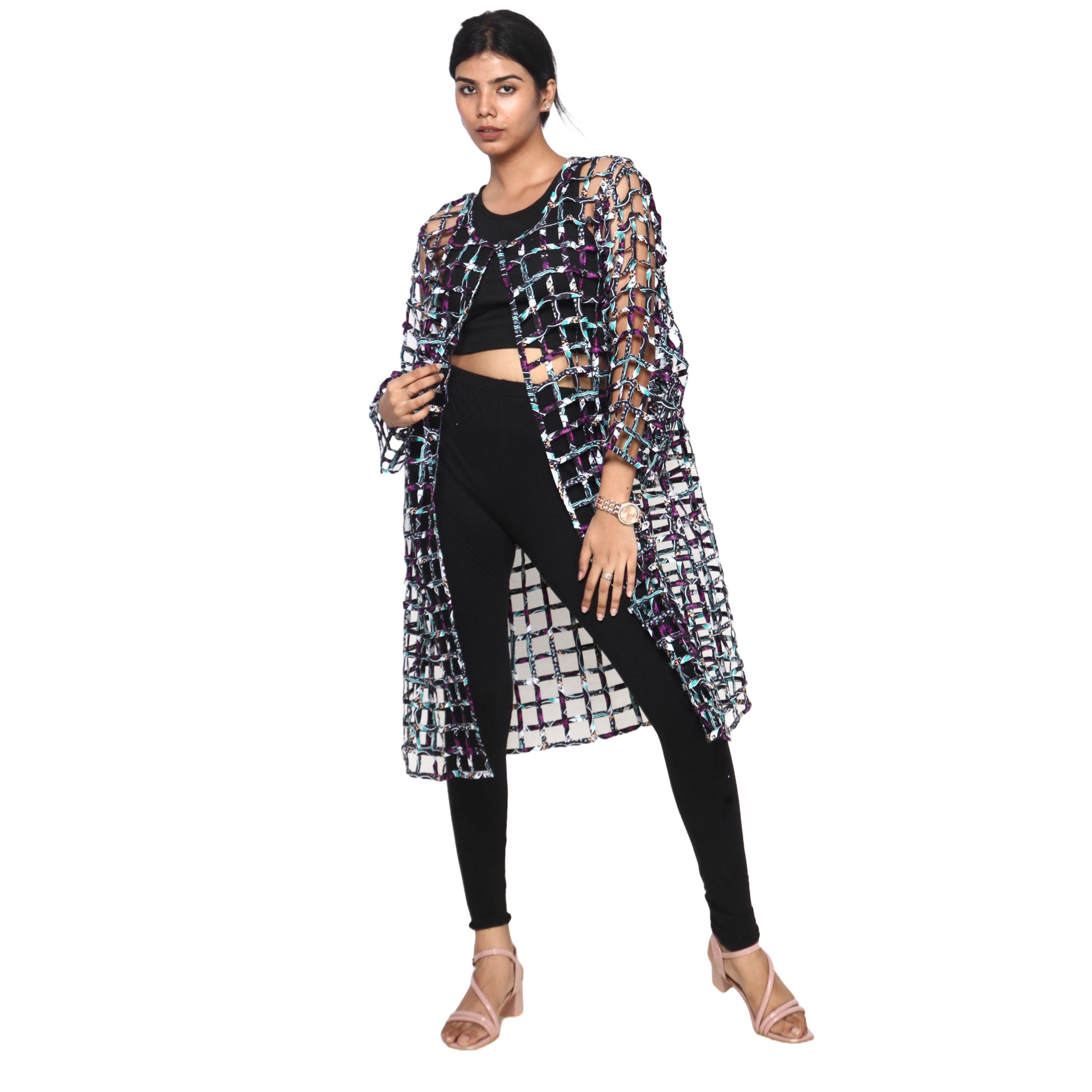 Women's Printed Cage Duster -- FI-ST120 PRINT