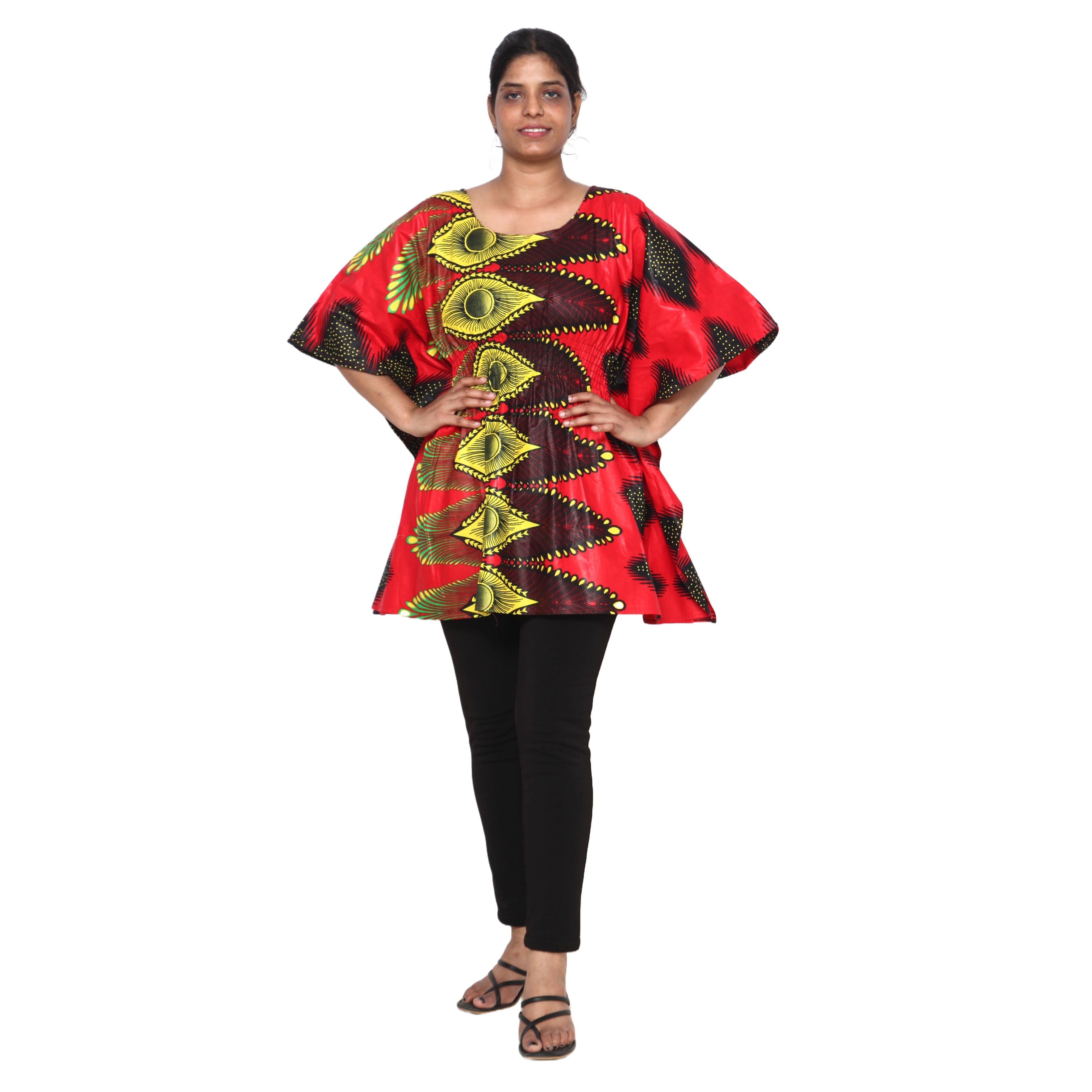 Women's Half Kaftan With Elastic Waist -- FI-P14