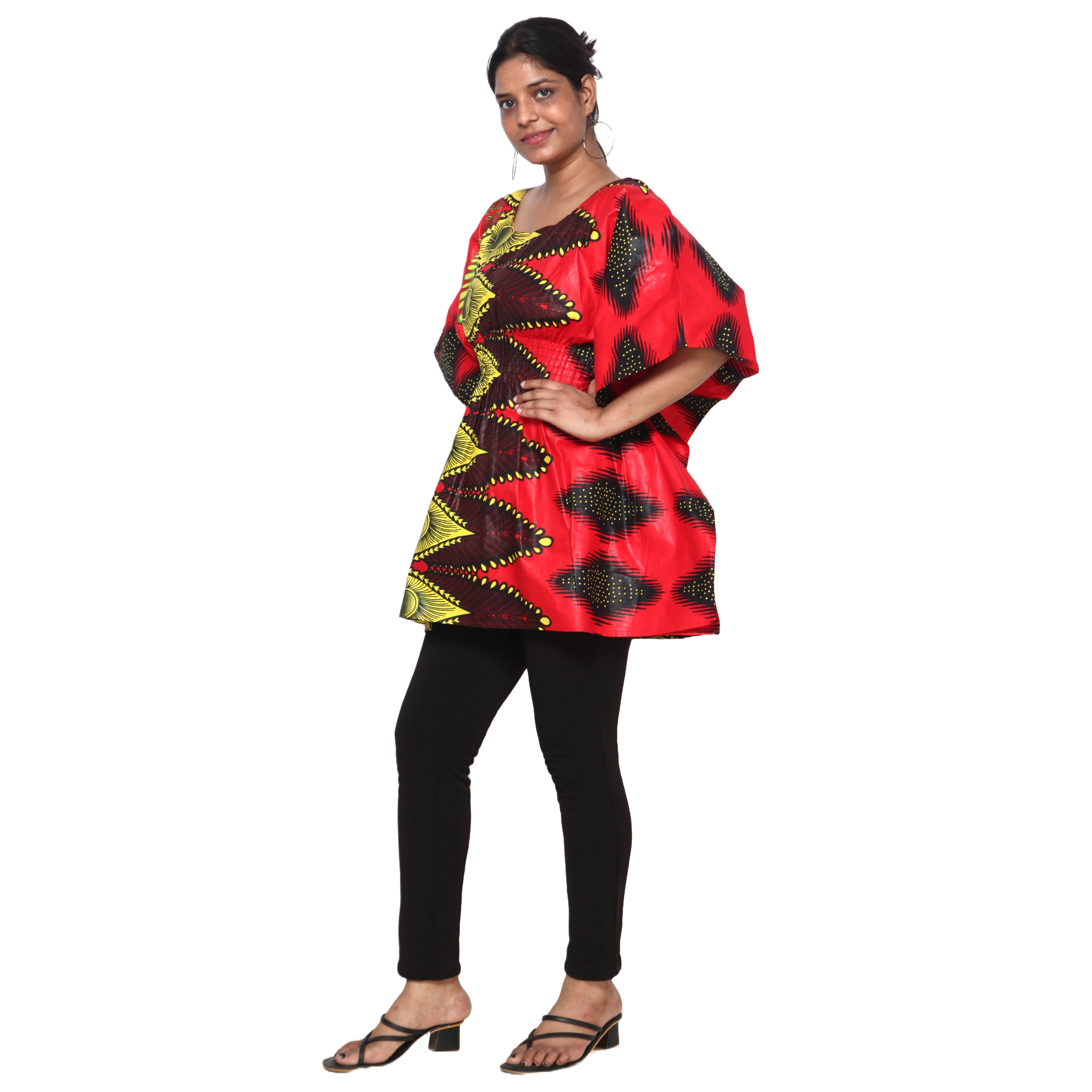 Women's Half Kaftan With Elastic Waist -- FI-P14