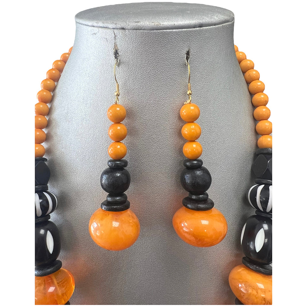 African Tribal Style Necklace Set