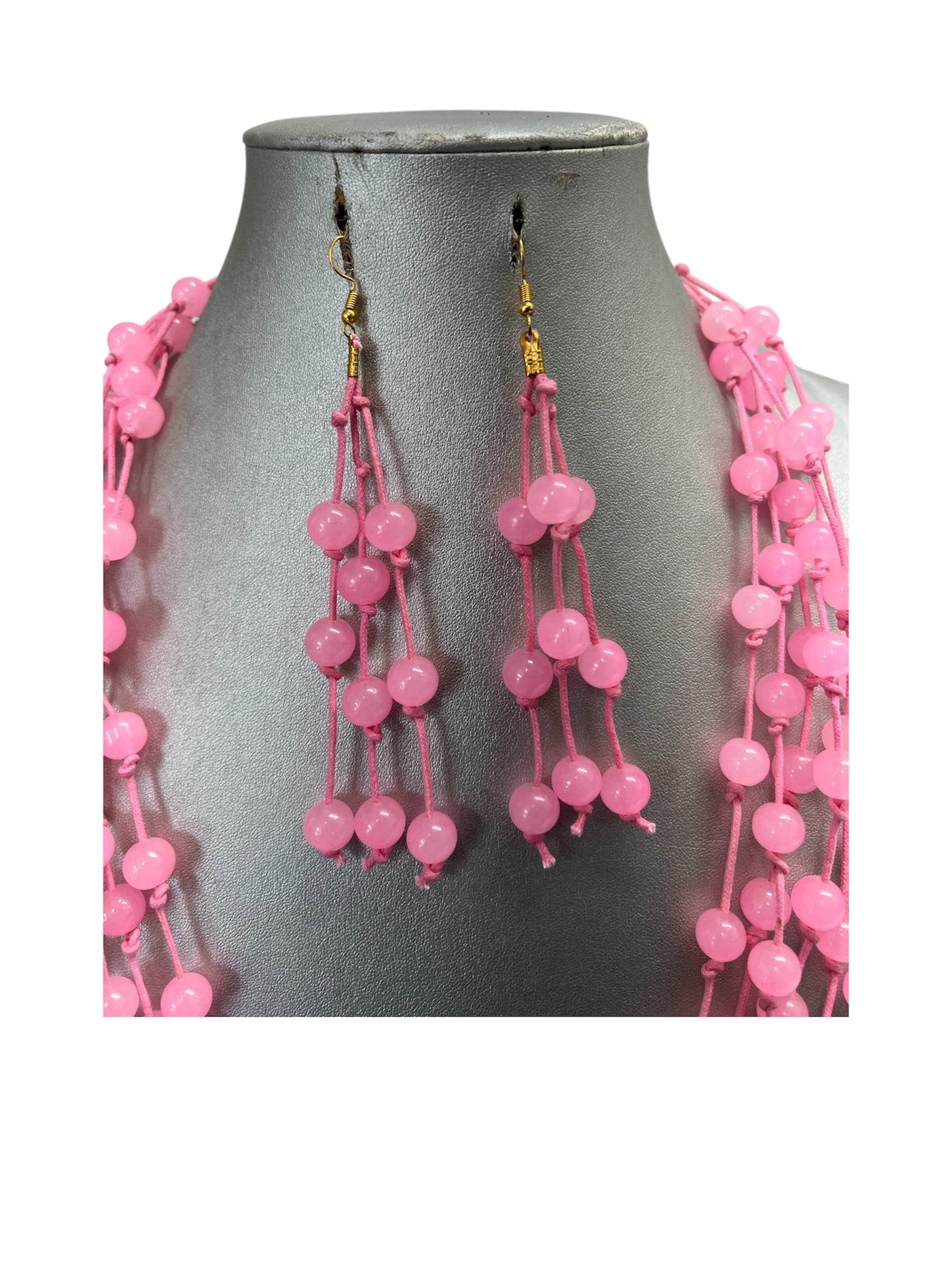 Women's Multi Strand Beaded Necklace Set