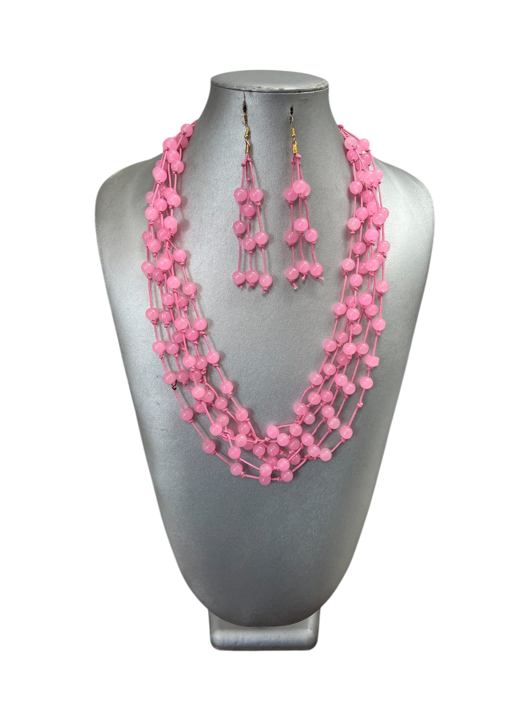 Women's Multi Strand Beaded Necklace Set