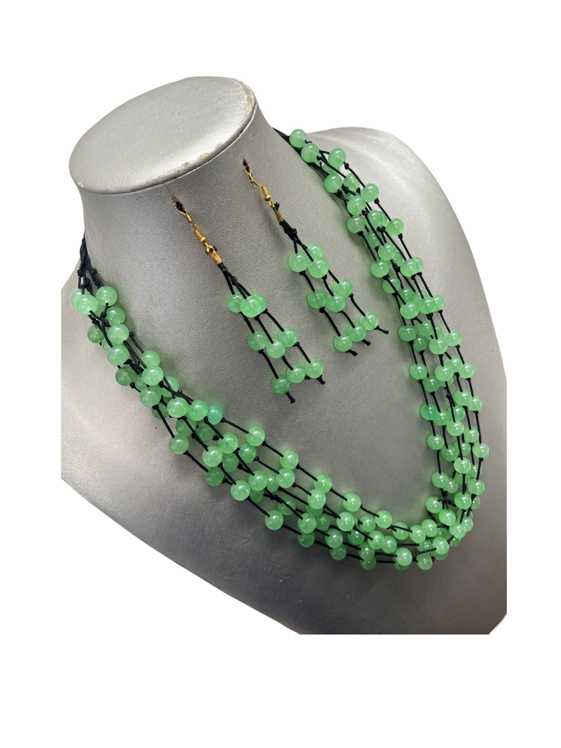 Women's Multi Strand Beaded Necklace Set