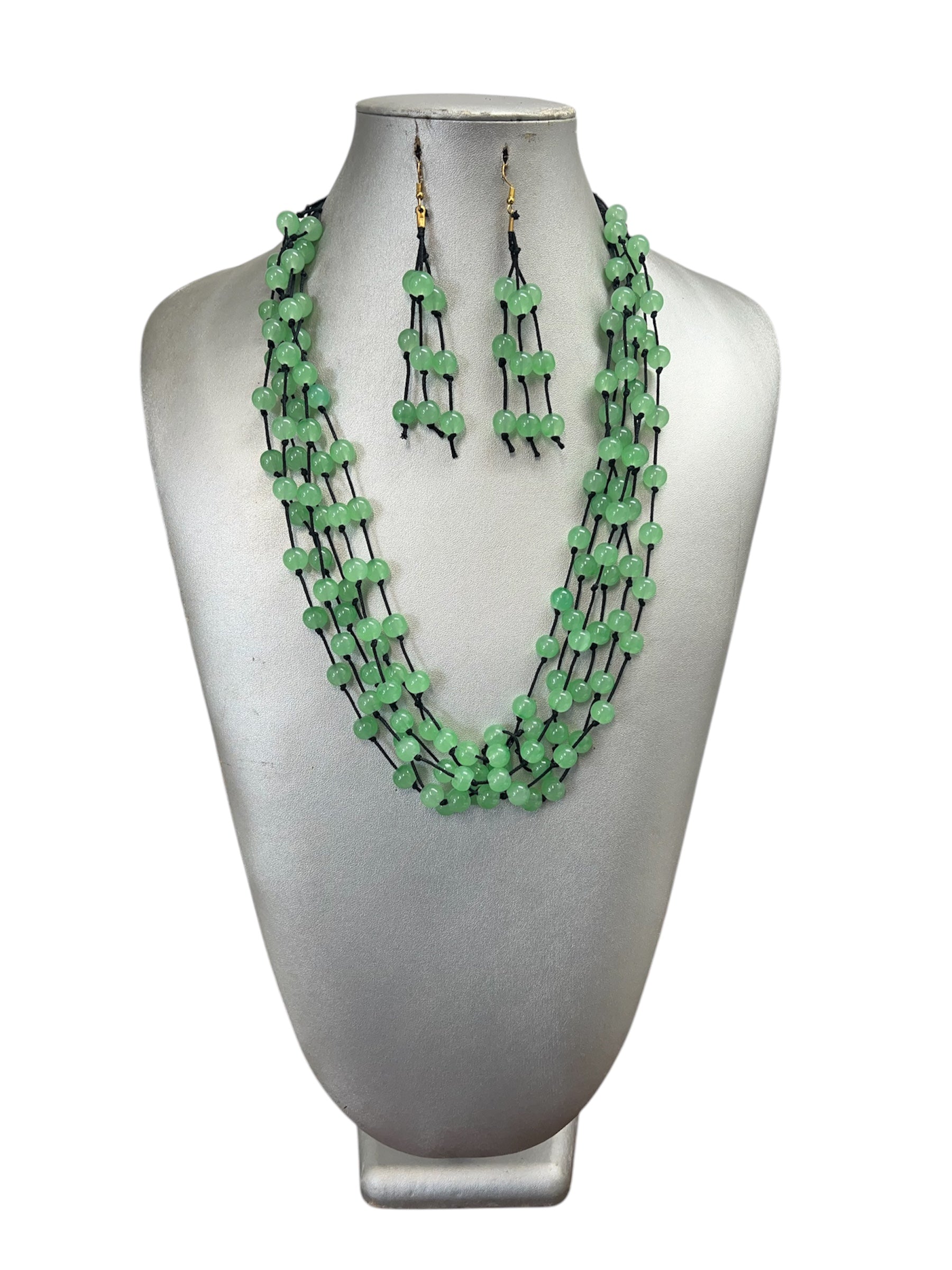 Women's Multi Strand Beaded Necklace Set