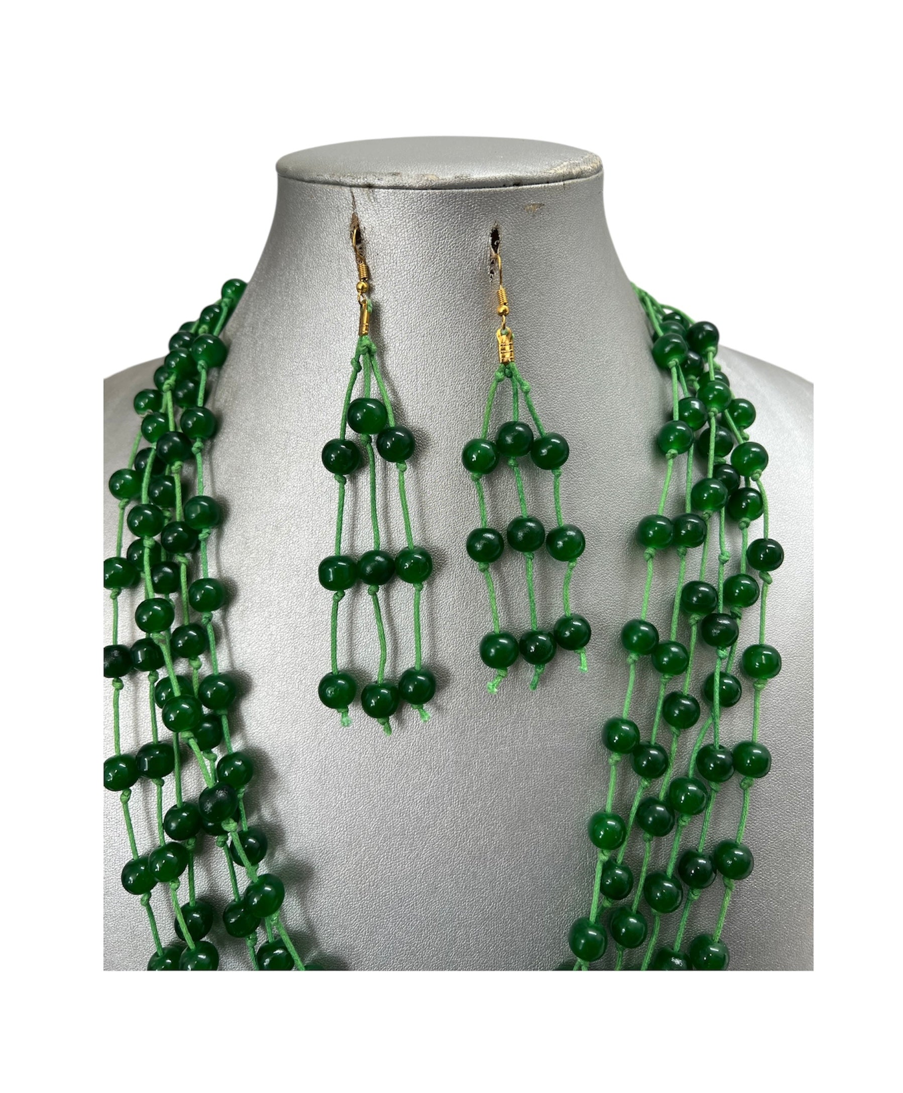 Women's Multi Strand Beaded Necklace Set