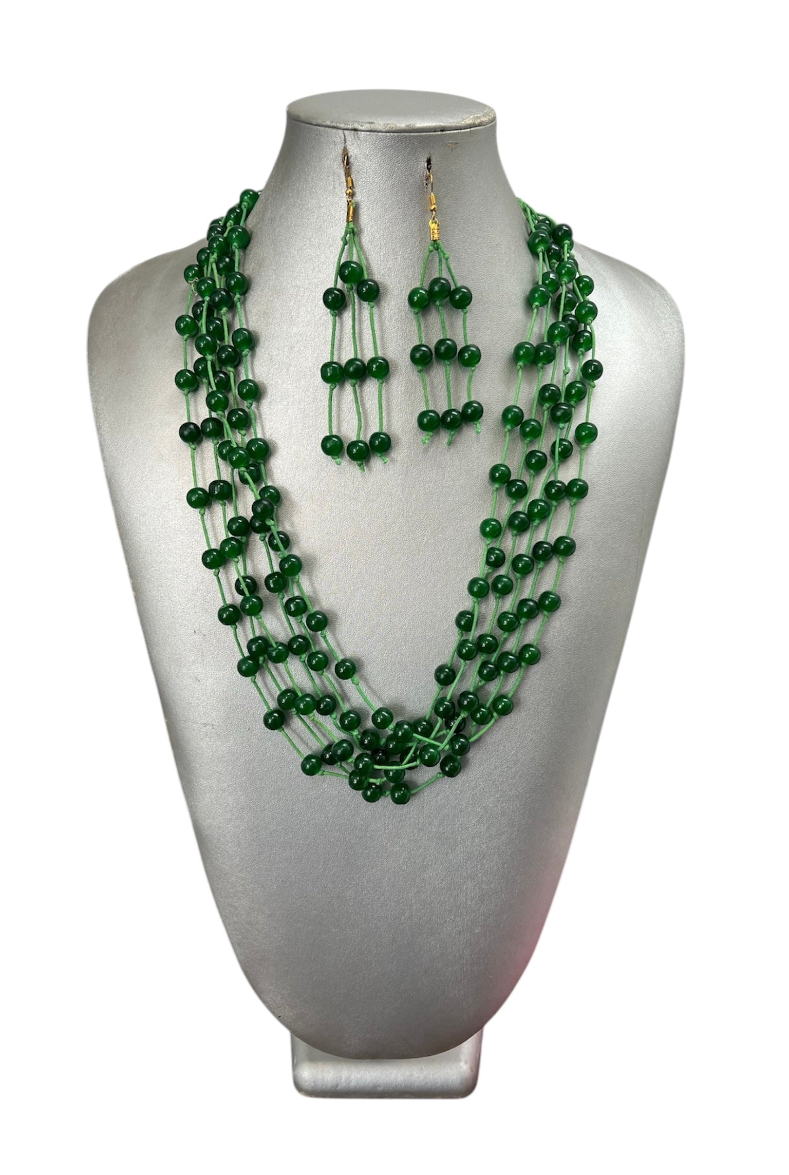 Women's Multi Strand Beaded Necklace Set