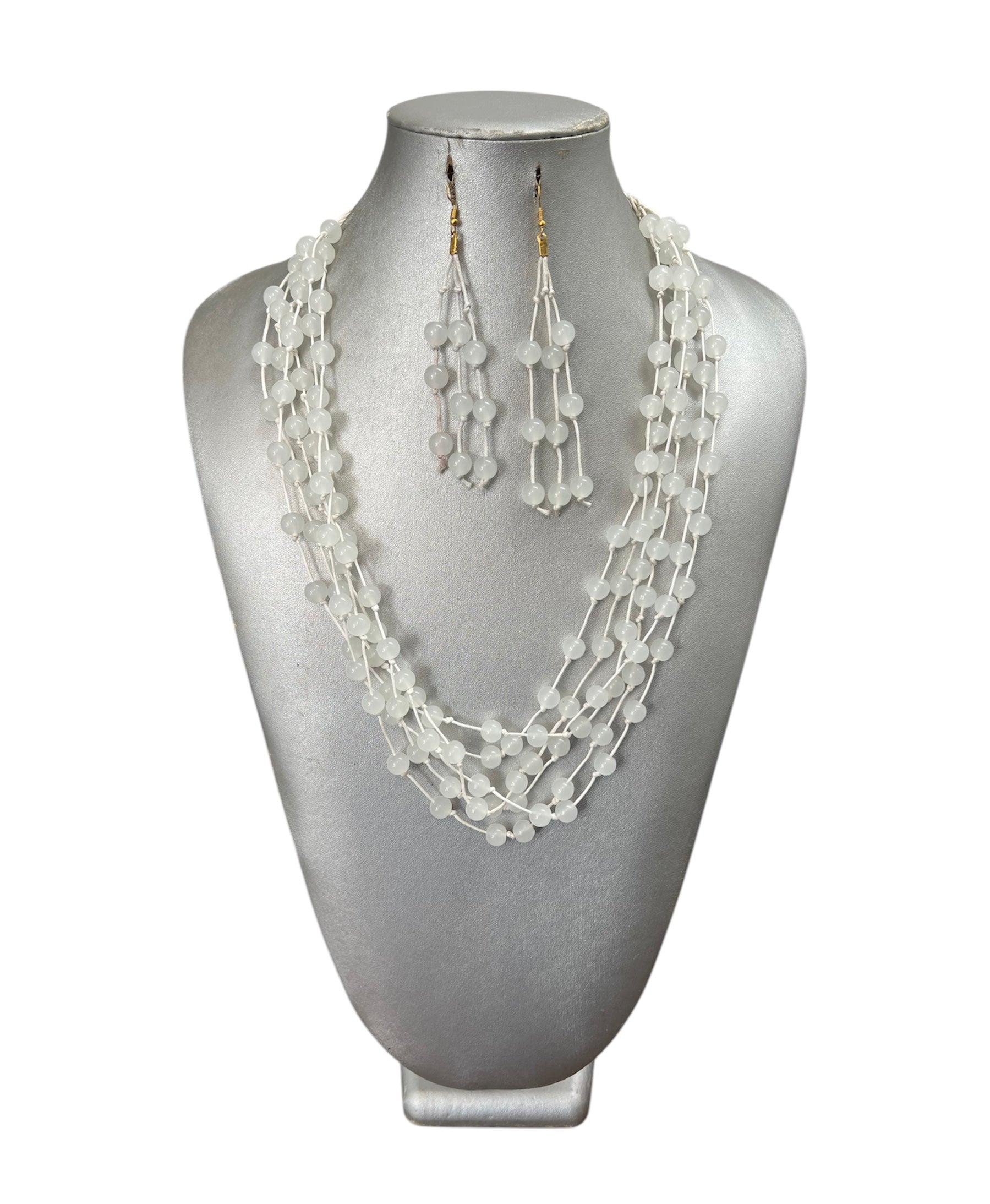 Women's Multi Strand Beaded Necklace Set