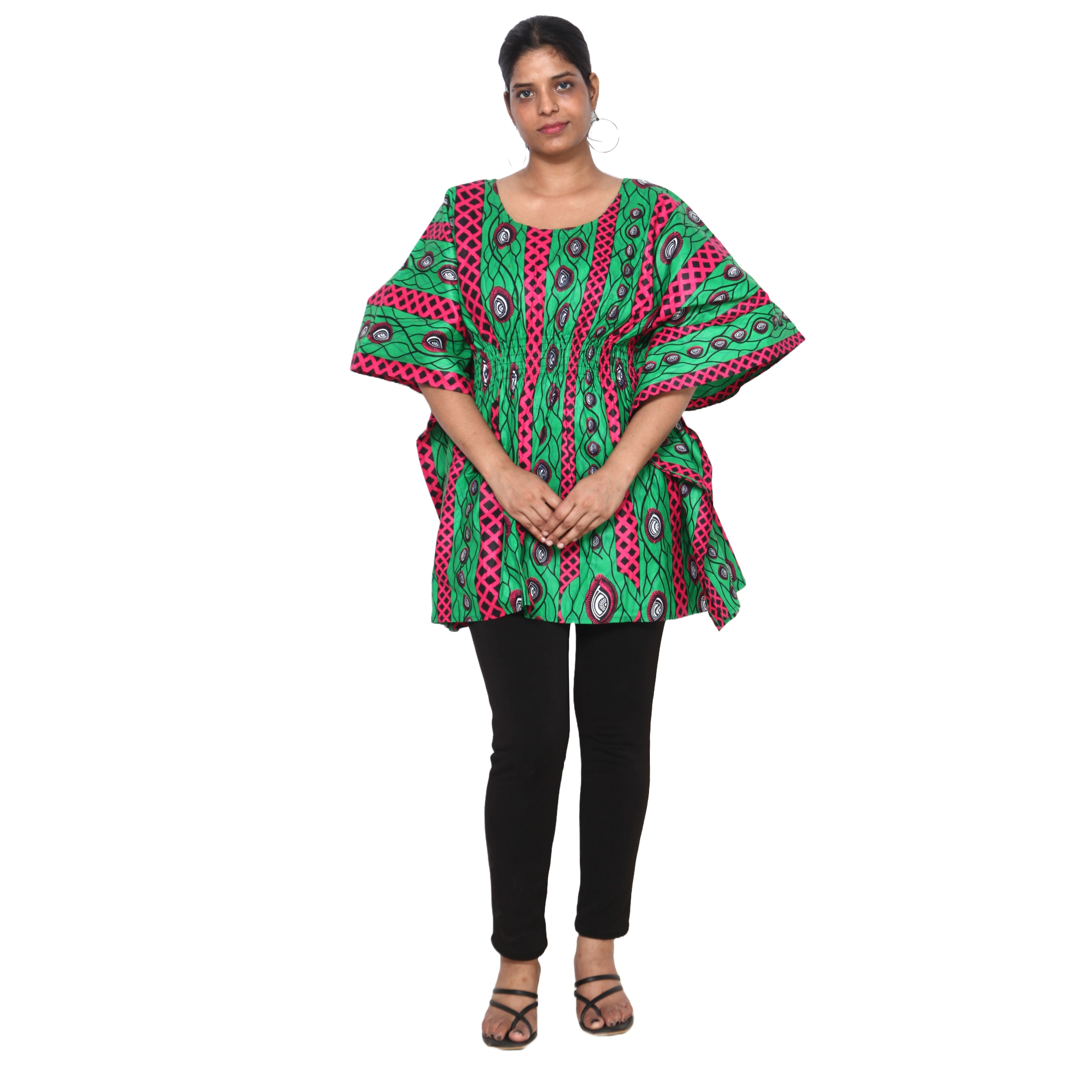 Women's Half Kaftan With Elastic Waist -- FI-P14