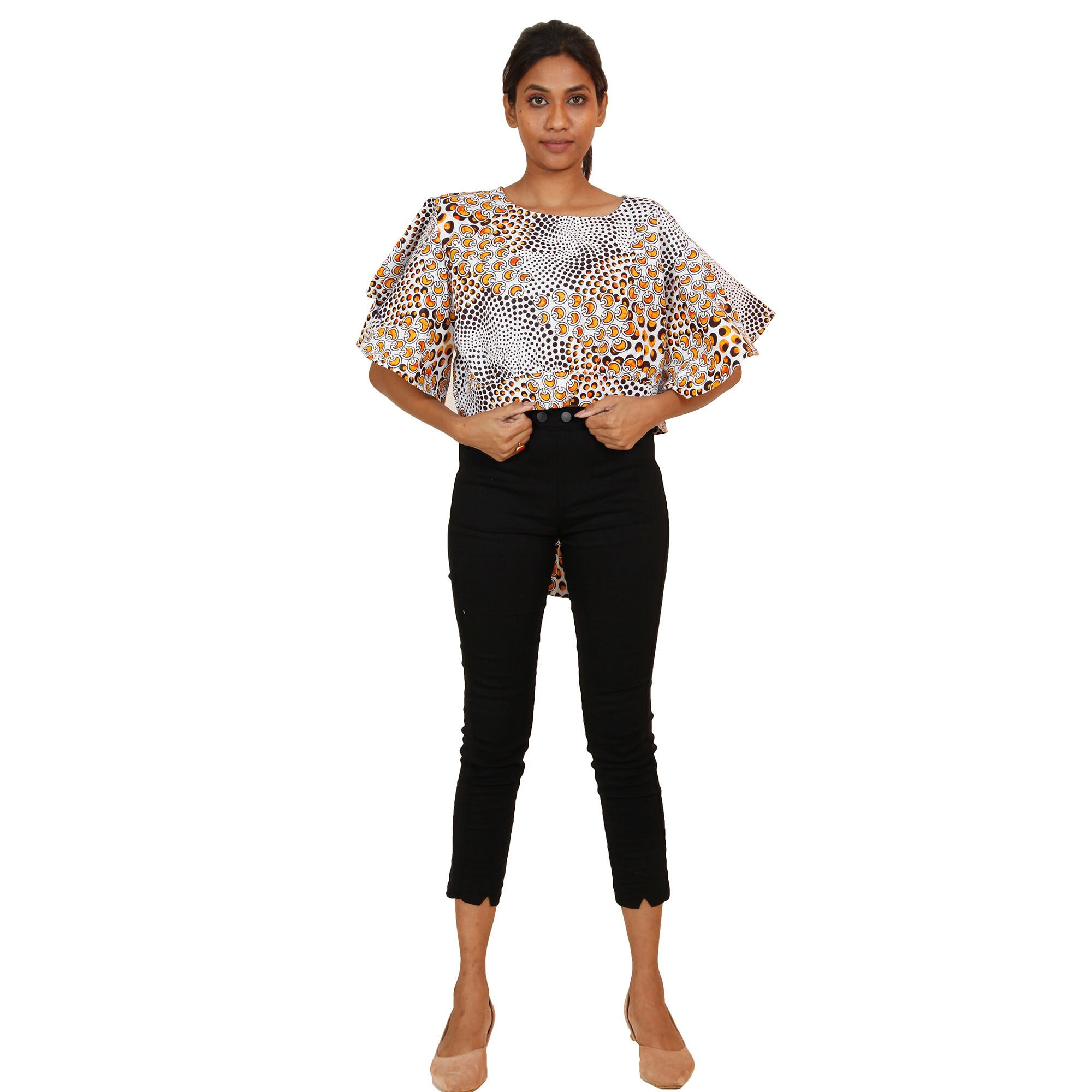 Women's Crop Top with Tie - FI-2037